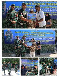 Kegiatan Kolakopsrem 121/ABW dalam Rangka HUT TNI ke-80 di Pos Kotis Gabma Entikong Yonarhanud 1/PBC/1 Kostrad*