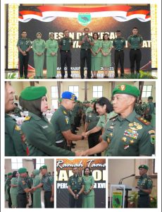 Pangdam Kasuari Pimpin Laporan Korps Kenaikan Pangkat 1.032 Personel Kodam Periode 1 Oktober 2025