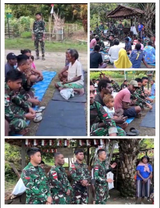 Syukuran Atas Kenaikan Pangkat Anggota Pos Subin dan Tebar Kasih Kebahagiaan Kepada Masyarakat Subin