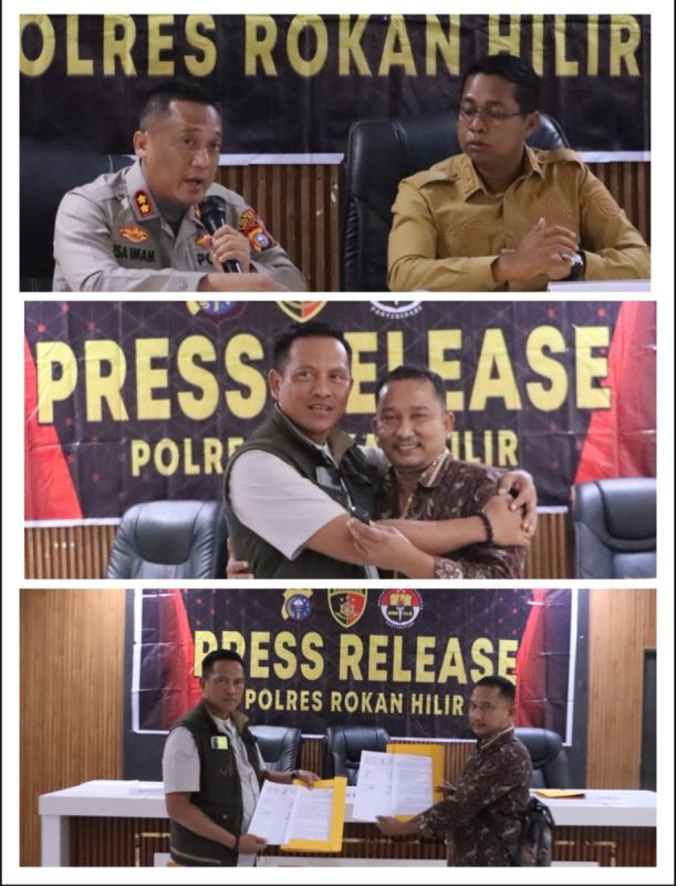 24 Jam Setelah Bentrokan Berdarah, Jhony Charles dan Kapolres Rohil Dudukkan Dua Pihak Berseteru*