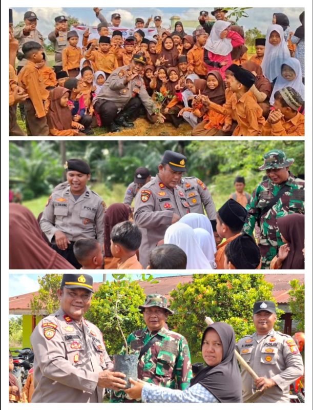 Polsek simpang kanan secara konsisten dan berkesinambungan terus melakukan kegiatan edukasi dan sosialisasi tentang konsep green policing